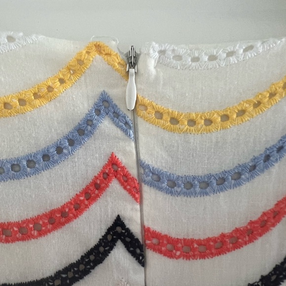 Colorful Chevron Ruffle Dress - Picture 5 of 6